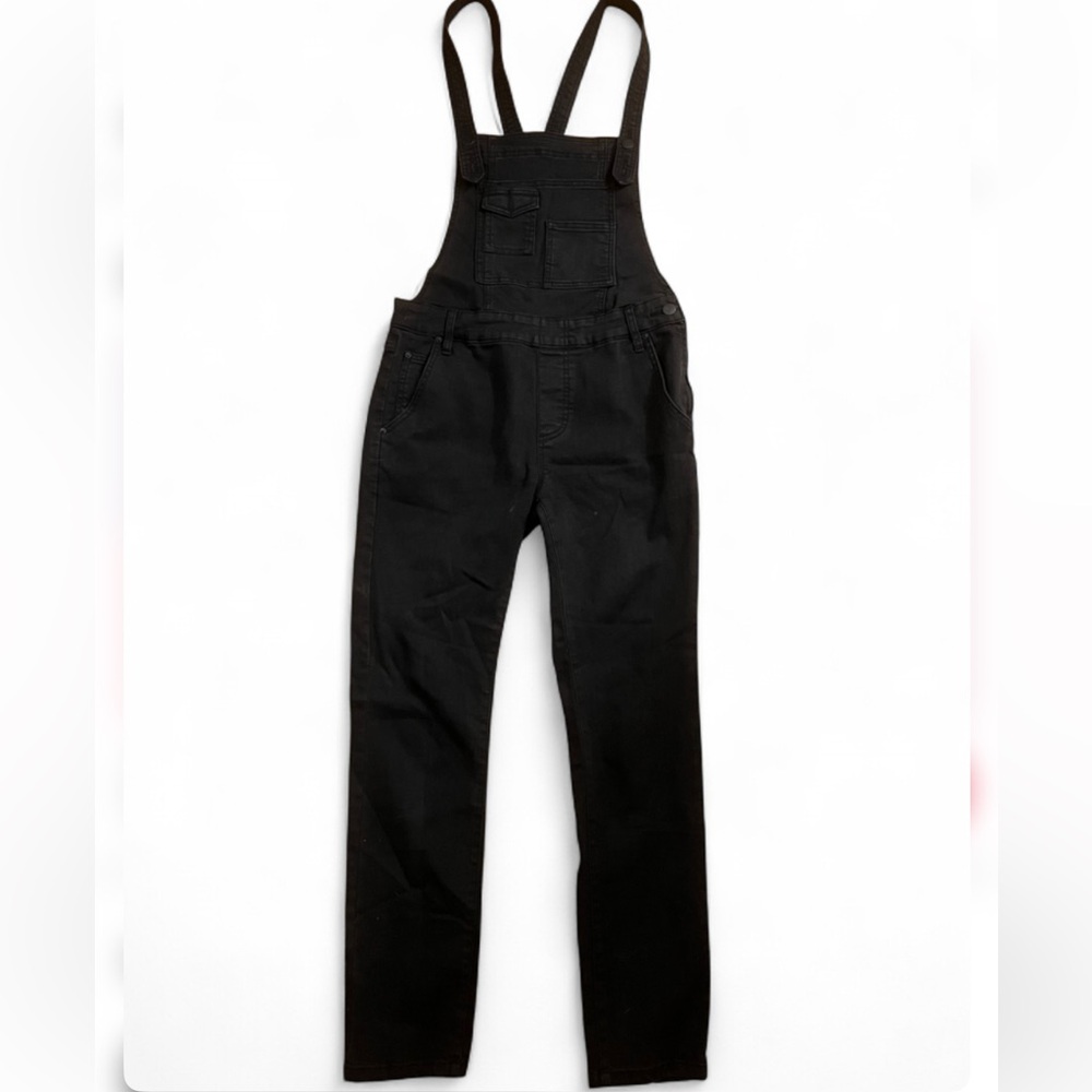 Free People Black Slim Denim Overalls - Picture 5 of 5